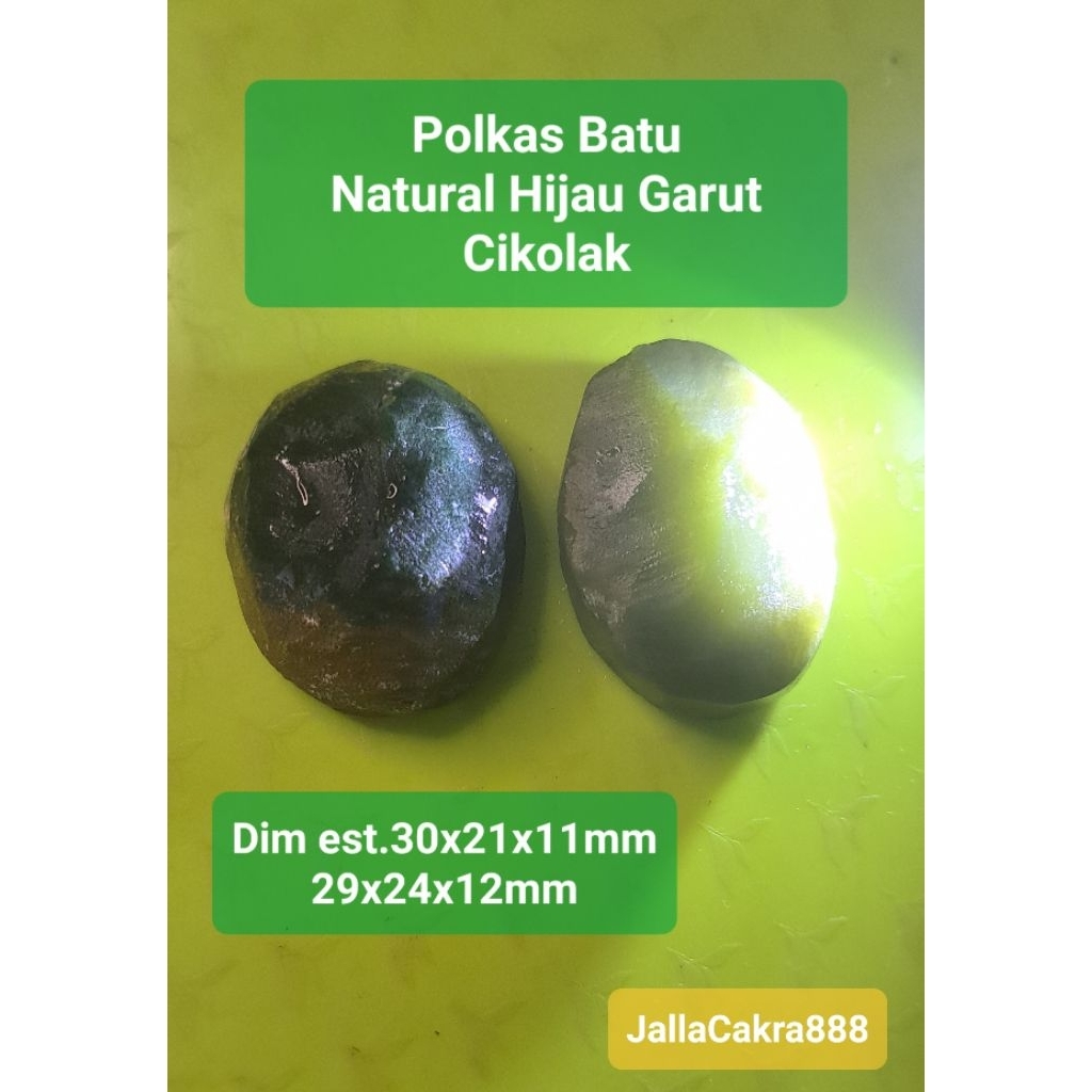 Batu Natural Pancawarna Garut Hijau Cikolak Polkas Inti Bahan Batu Lawasan Alami Untuk Cincin #41