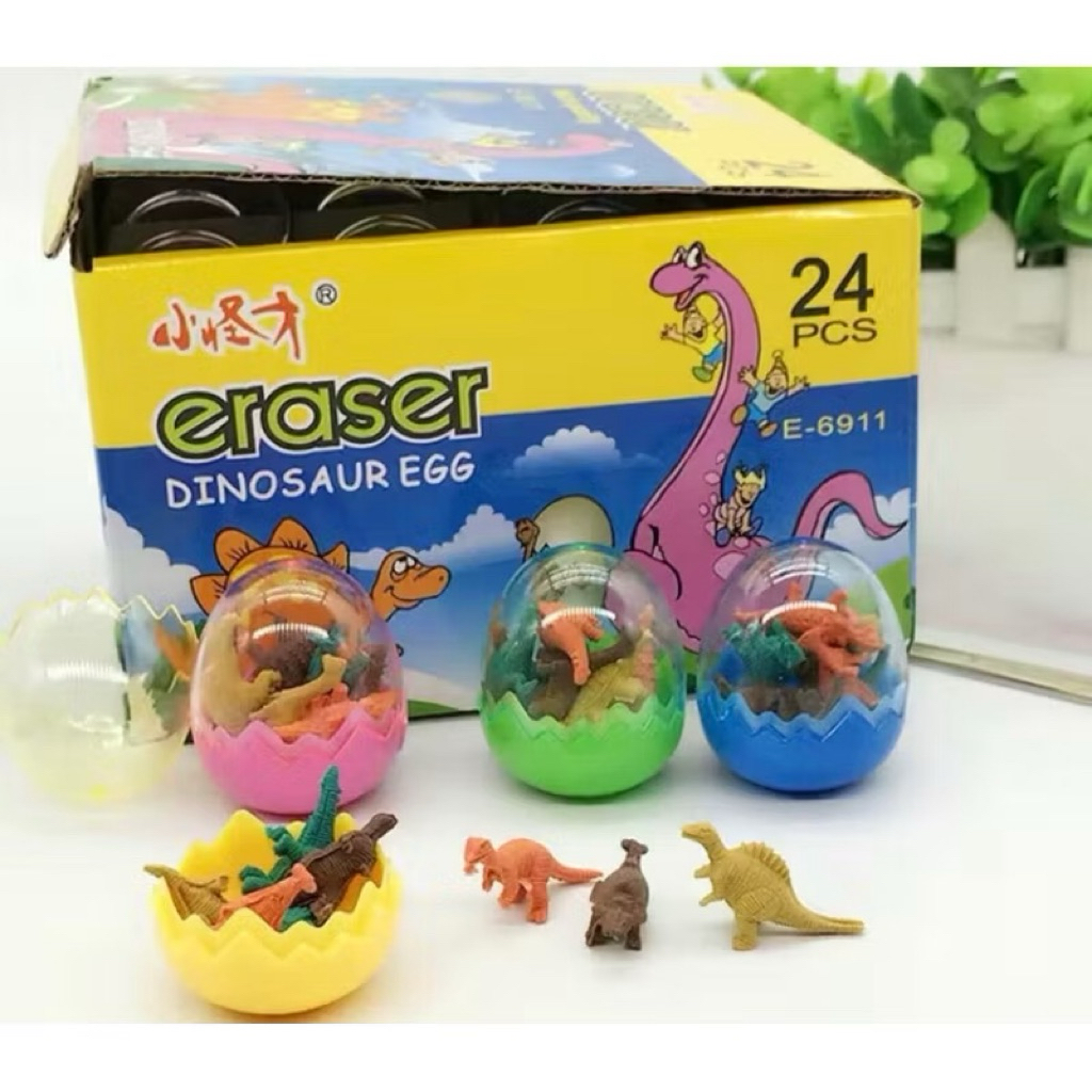 

LS Penghapus Mini Berbentuk Dinosaurus dalam kemasan Telur