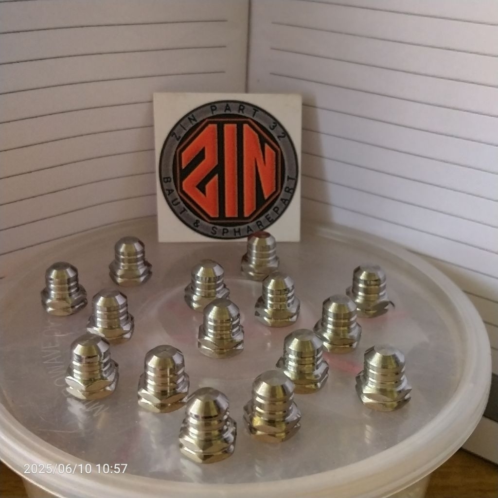 Mur topi 10 mur 10 stainless Mur topi m6 custom not titanium Universal