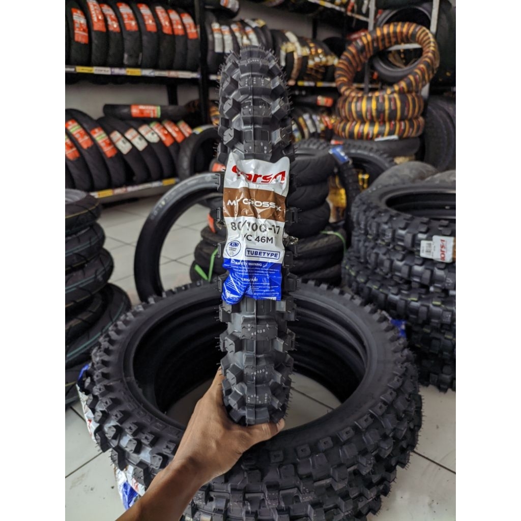 [READY COD] BAN CORSA MT CROSS X 80/100-17 TRAIL CROSS TRABAS