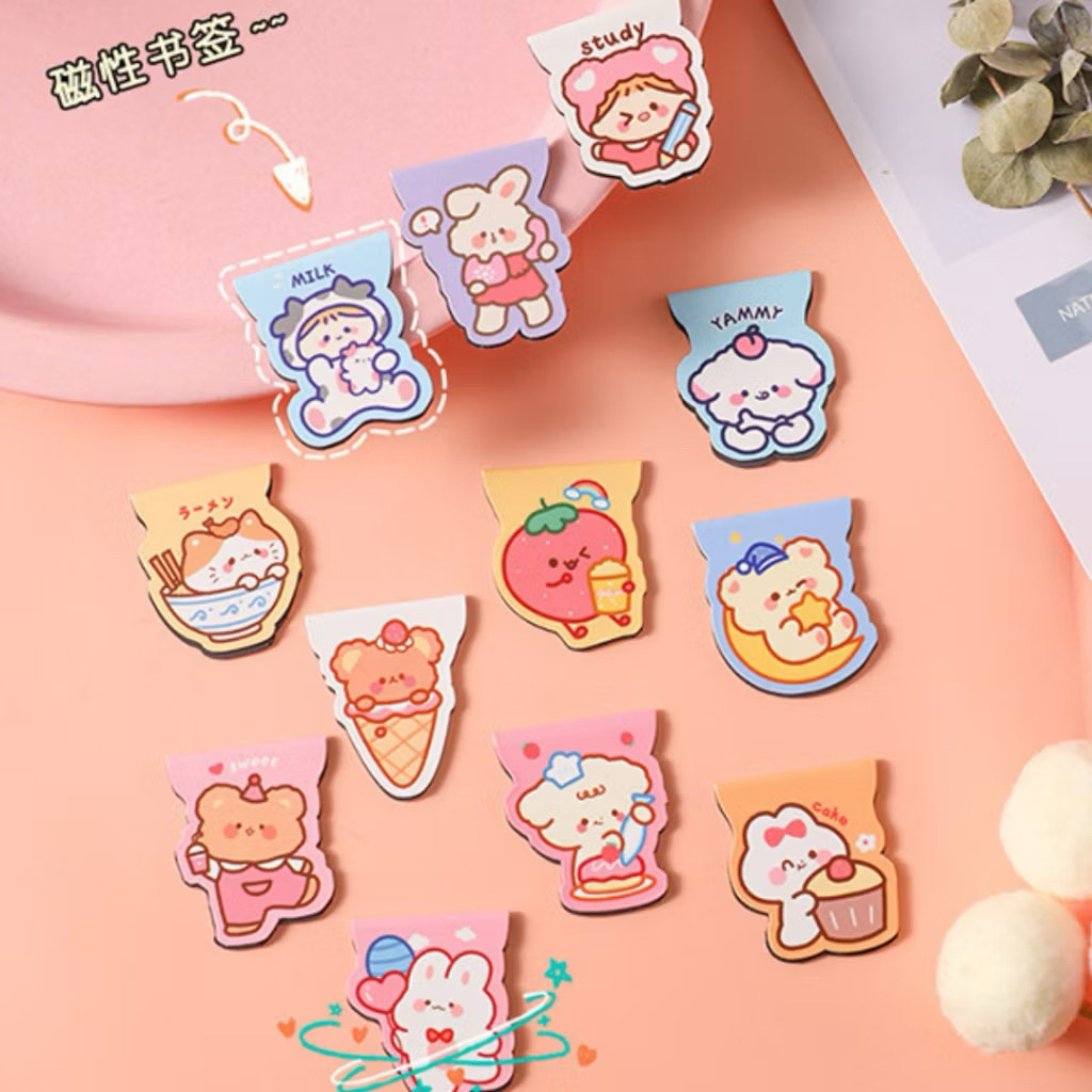 

Amiinah Store Penjepit Kertas Magnet Penanda Halaman Buku Pembatas Magnetic Bookmark
