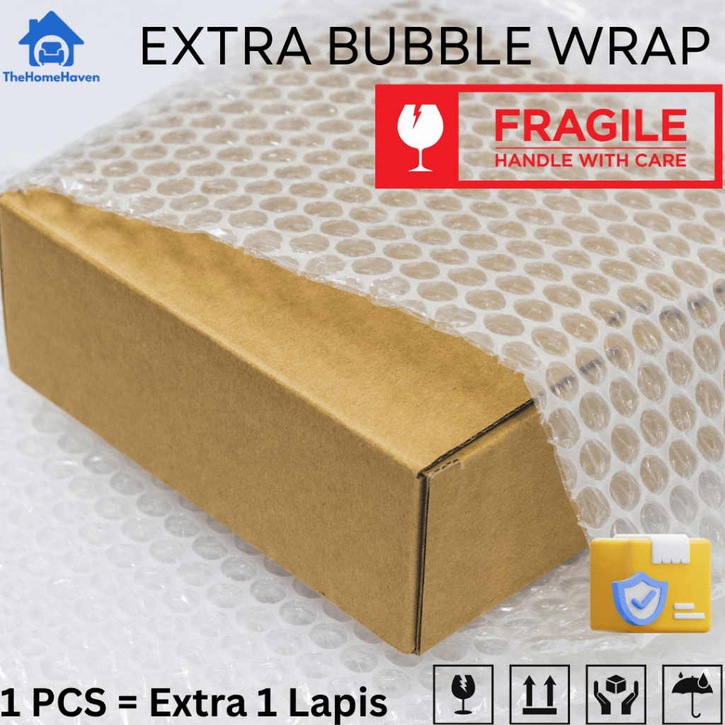 

Extra Bubble Wrap Hitam – Tambahan Lapisan Pelindung Pengiriman (1 Pcs = 1 Lapis)
