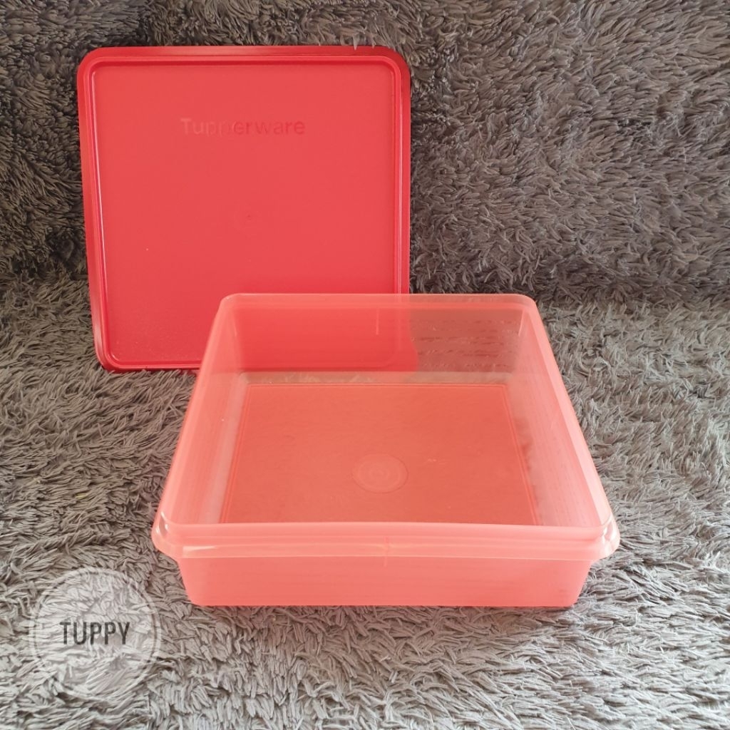 MOZAIK SNACK STOR TUPPERWARE ORIGINAL RED WADAH MAKANAN DAN SNACK TEMPAT MAKANAN ORIGINAL TUPPERWARE