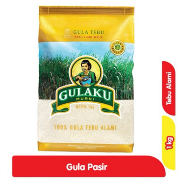 

GULAKU Gula Pasir Tebu Kuning 1KG/GULA MURAH/GULA PASIR MURAH/GULAKU MURAH
