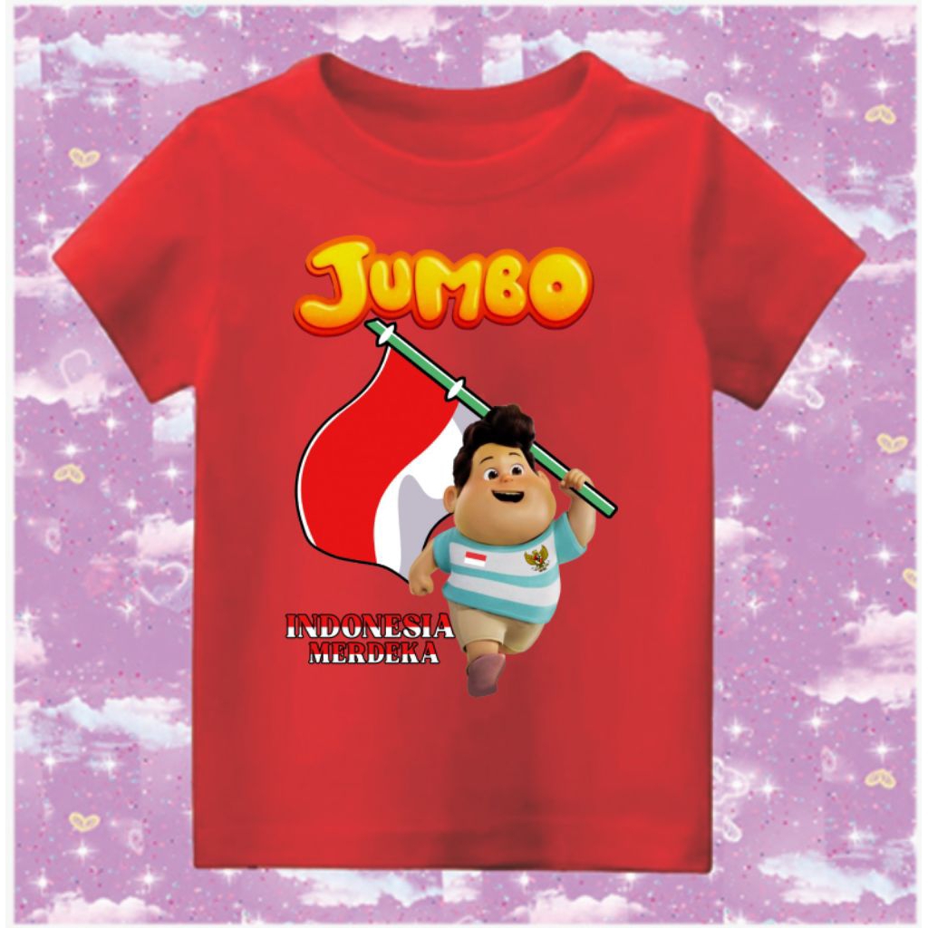 Kaos anak-anak 17agustus Gambar Jumbo Viral
