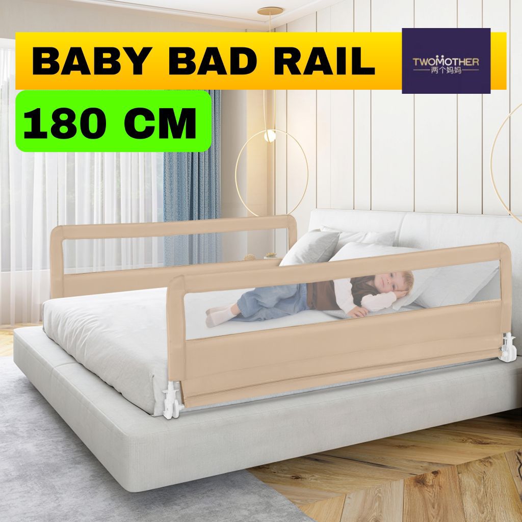 TWOMOTHER PAGAR BAYI Baby Bed Rail 180cm Pagar Pengaman Kasur Anak / Pagar Kasur Anak Pagar Kasur Pe