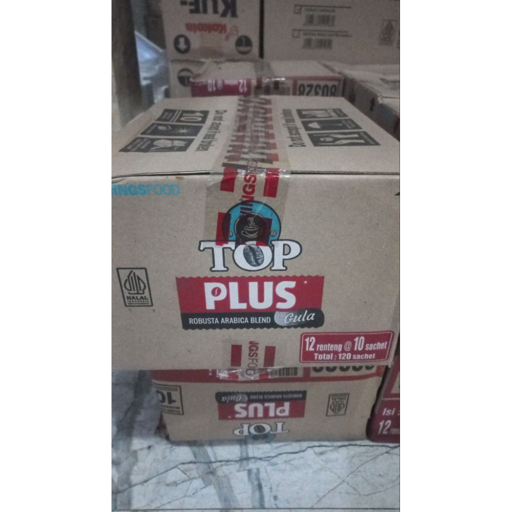 

Kopi TOP PLUS Gula | 1 Dus isi 120sachet