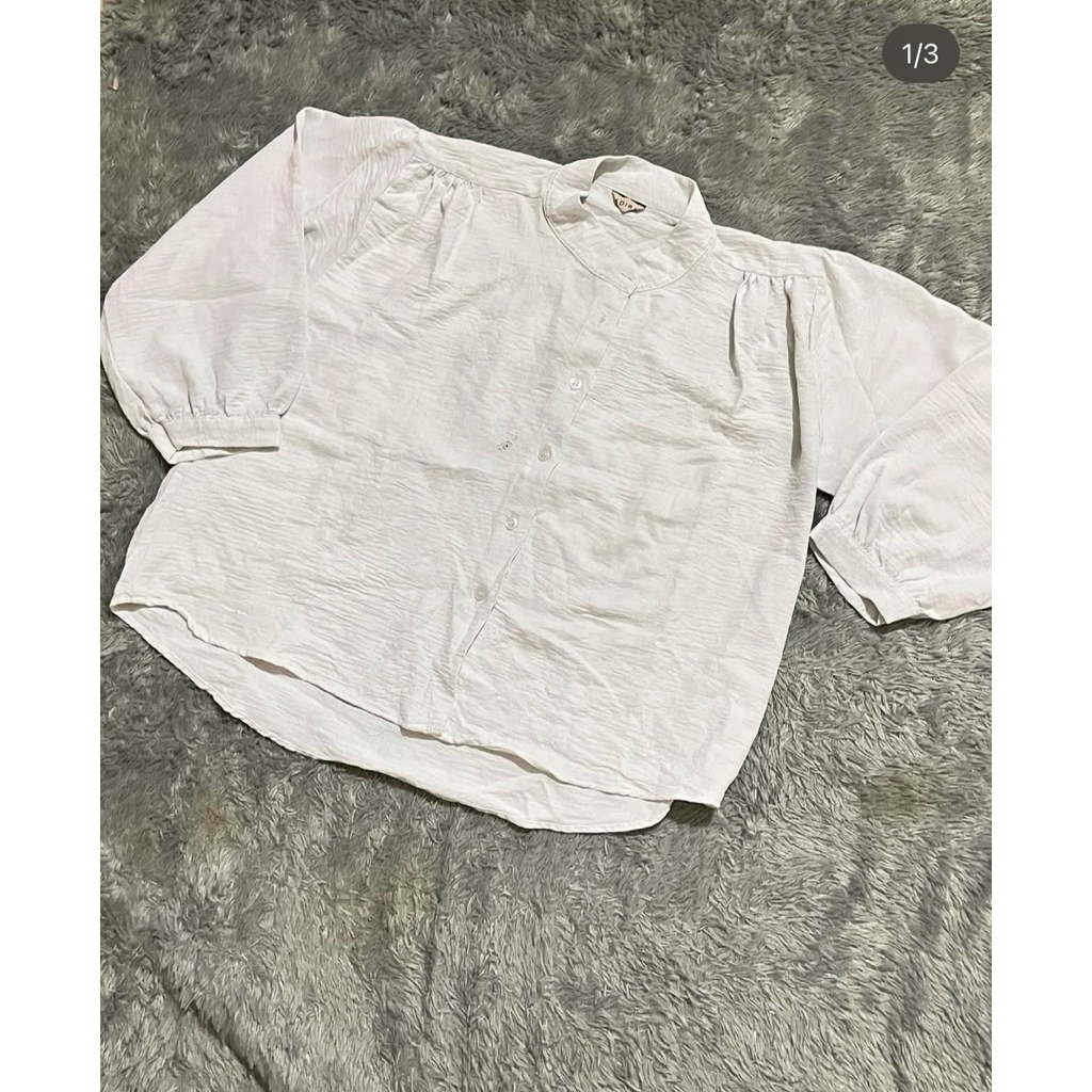Blouse Putih/Blouse wanita/Pakaian wanita putih