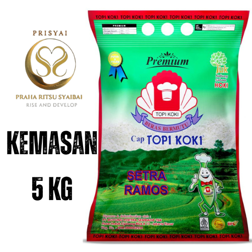 

Beras Setra Ramos Cap Topi Koki 5kg / Beras Topi Koki 5kg