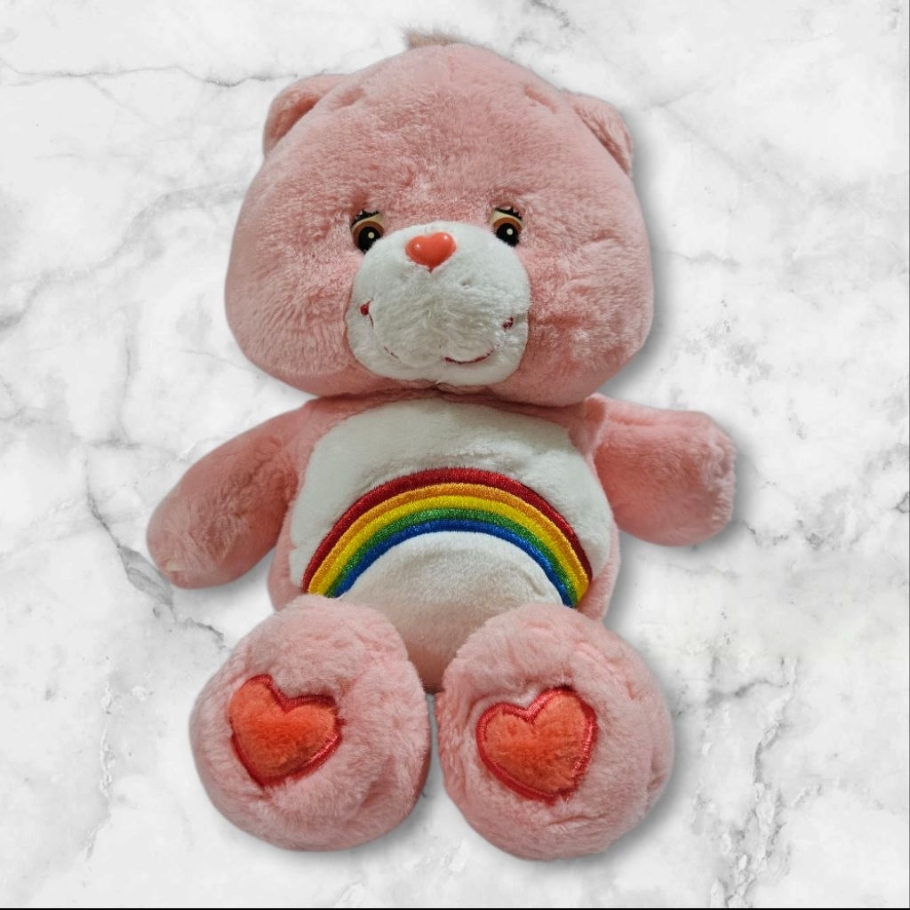 Care Bears Cheer Bear / Boneka CB Carebear Pink Pelangi Klasik