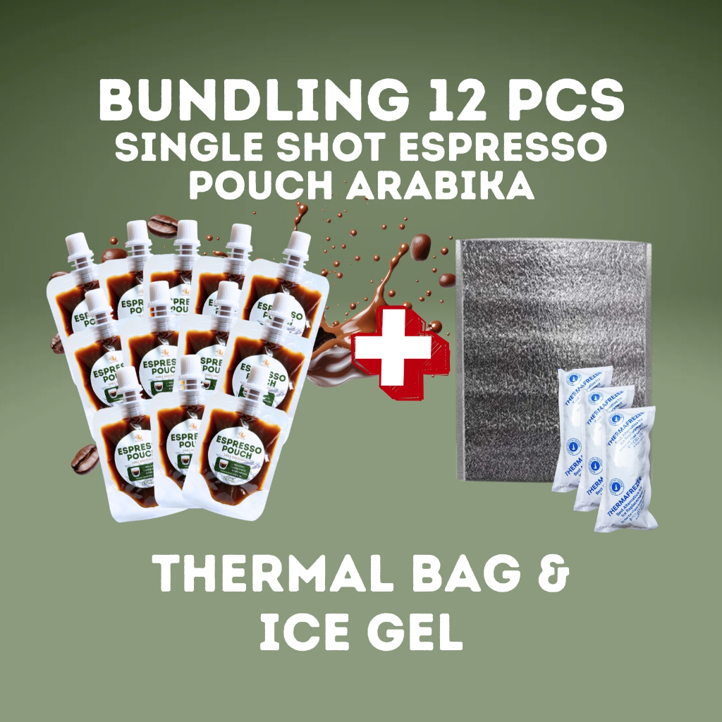 

QUIKOPI Bundling 12 Pcs Espresso Pouch Single Shot Arabika Concentrated 100% konsentrasi Murni 25 ML