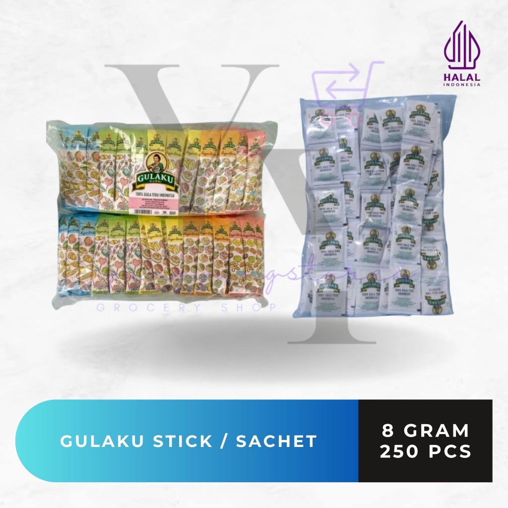 

Gulaku Stik Pack / Sachet Refill 250 Sachet x 8 gram