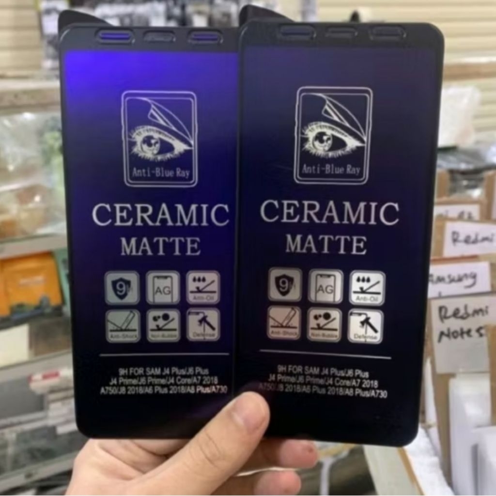 ANTIGORES CERAMIC MATTE BLUE LIGHT SAMSUNG J4 CORE / J4 PRIME / J6 PRIME