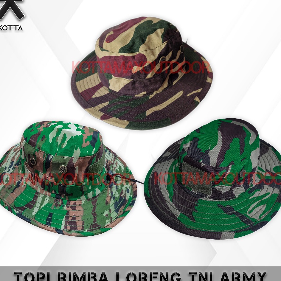 TOPI RIMBA LORENG TNI AD MALVINAS KASAD NKRI TERBARU KOPASSUS ARMY