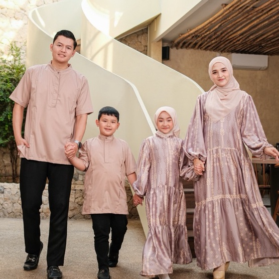 Kalsandfrey Drupala Family Set Gamis Koko Set Kembar Couple Keluarga