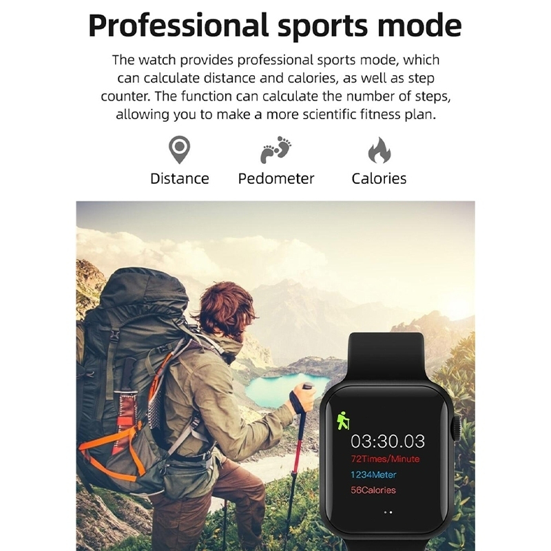 BestPromo [100%Ori] Apple Smartwatch Jam Pintar Olahraga Bluetooth Smart Watch Pintar Wanita Tahan