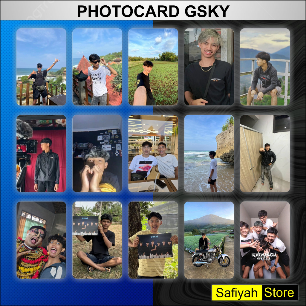 Jaydening Photocard Gsky (Gwsm, Srotop Tv, Kusumawara, Dan Y2K Crew) Isi 100 Pcs (Limited Edition)