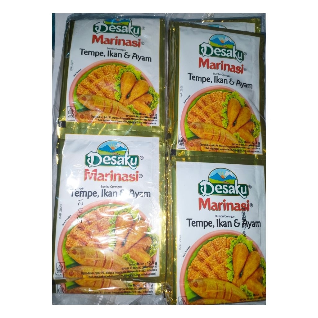 

DESAKU MARINASI TEMPE IKAN DAN AYAM 1 PCS SACHET