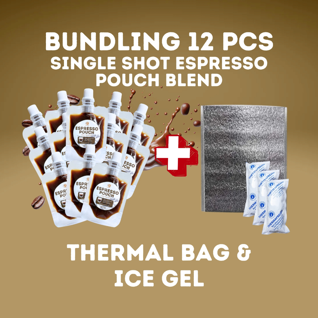 

QUIKOPI Bundling 12 Pcs Espresso Pouch Single Shot Blend Concentrated 100% konsentrasi Murni 25 ML