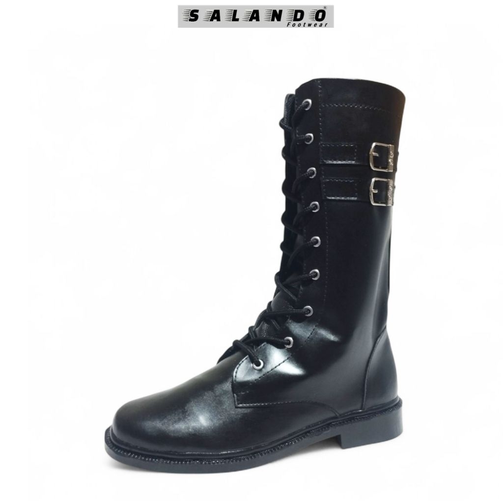 Berkualitas Salando Sepatu Boots Paskibra Pria Dan Wanita Sepatu Boots Koboy Lkbb Mayoret Dan