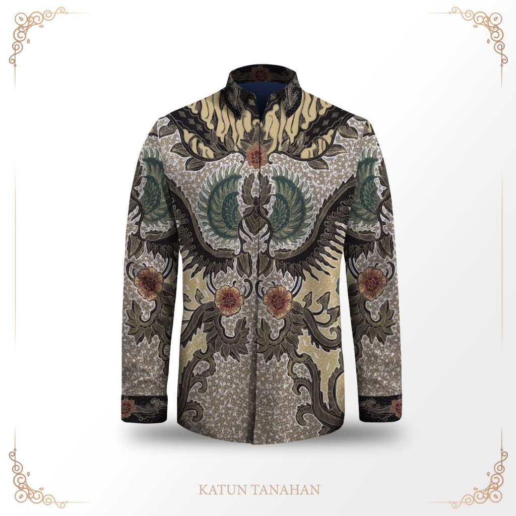 Kemeja pria lengan panjang batik tulis exclusive pola baju batik pria bahan katun premium batik tuli
