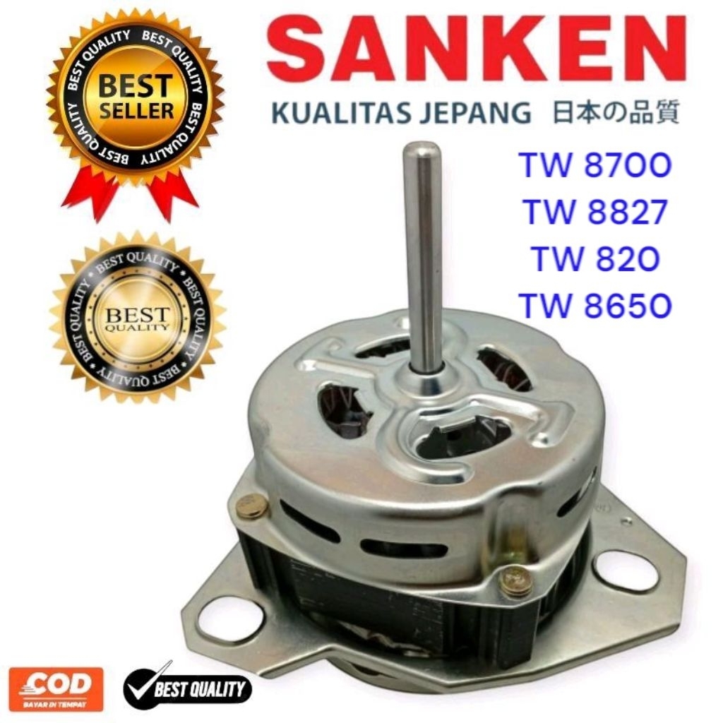 DINAMO WASH SANKEN TW 8700 TW 8827 TW 820 TW 8650 PENCUCI MESIN CUCI SANKEN 2 TABUNG