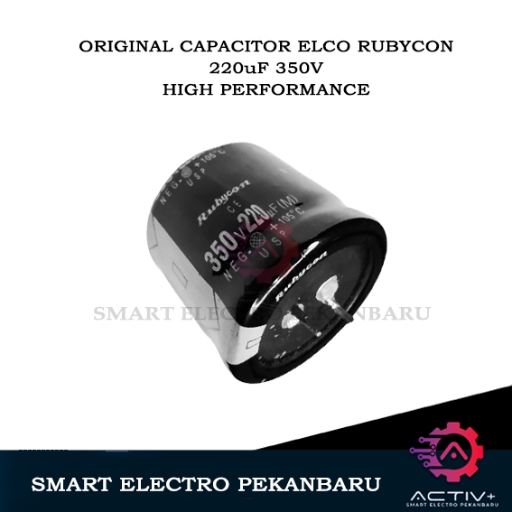 ORIGINAL CAPACITOR ELCO 220uF 350V RUBYCON Elko Kapasitor 220 uF 350Volt 100 UF 400 350 VOLT 350V 30