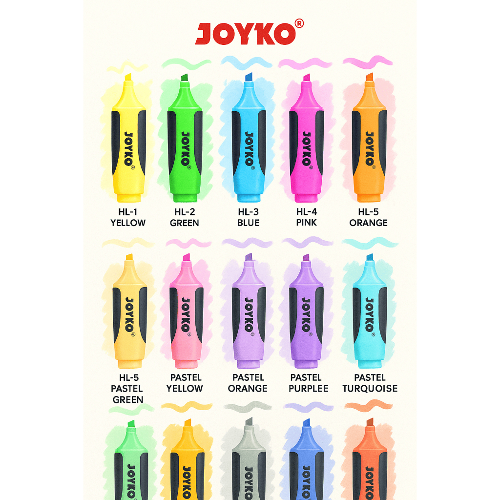 

Stabilo Joyko / Joyko Highlighter HL Series 1 Pack Isi 10 Pcs