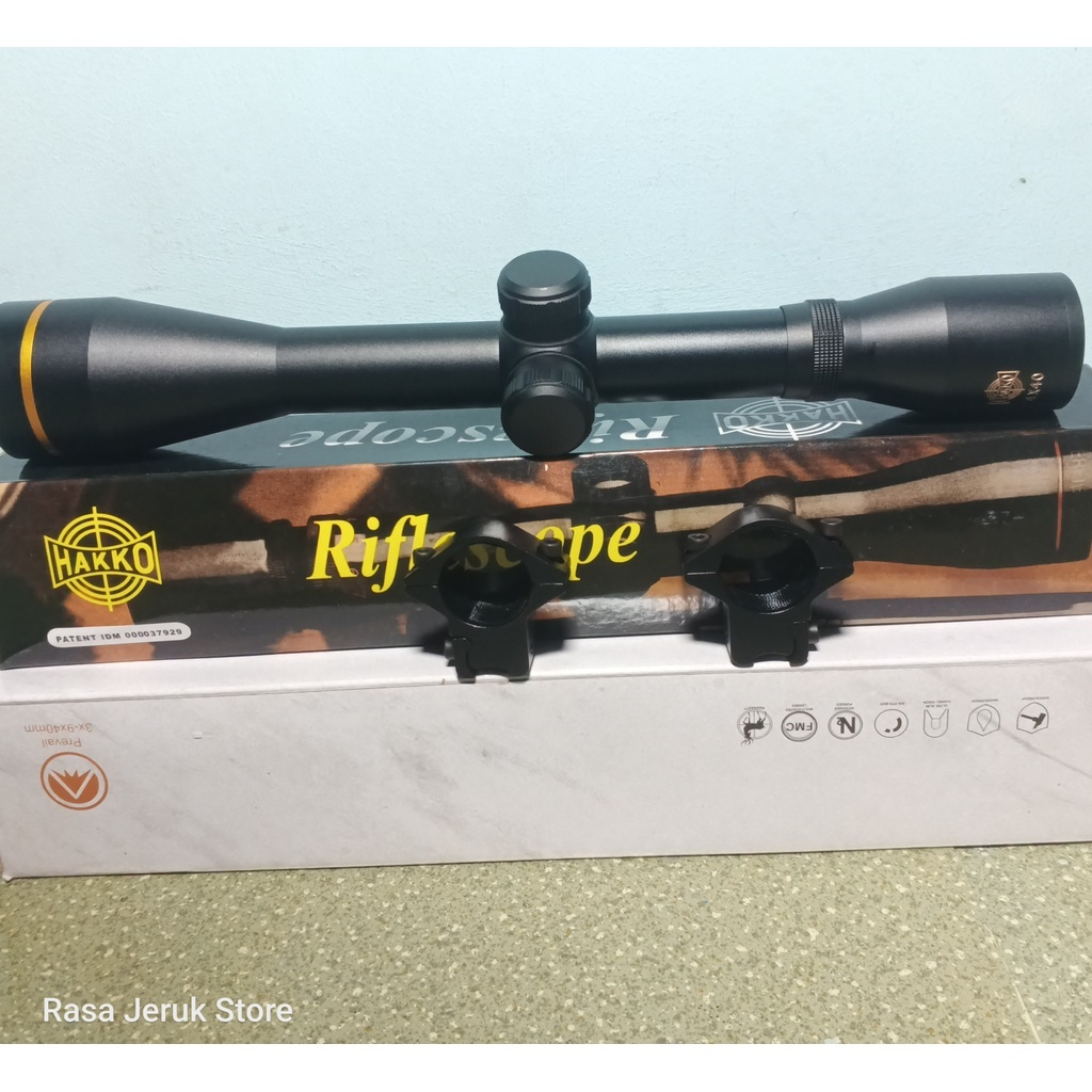 Teropong Teleskop Hakko 4x40 tube 30 ringgold tahan getar teleskop telescope