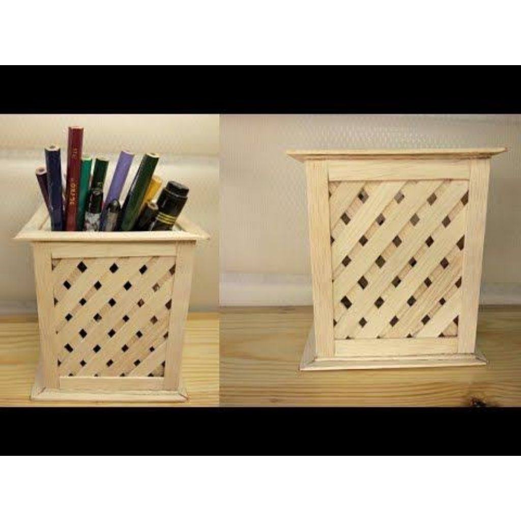 

ready cod tempat pensil stik es krim anyam