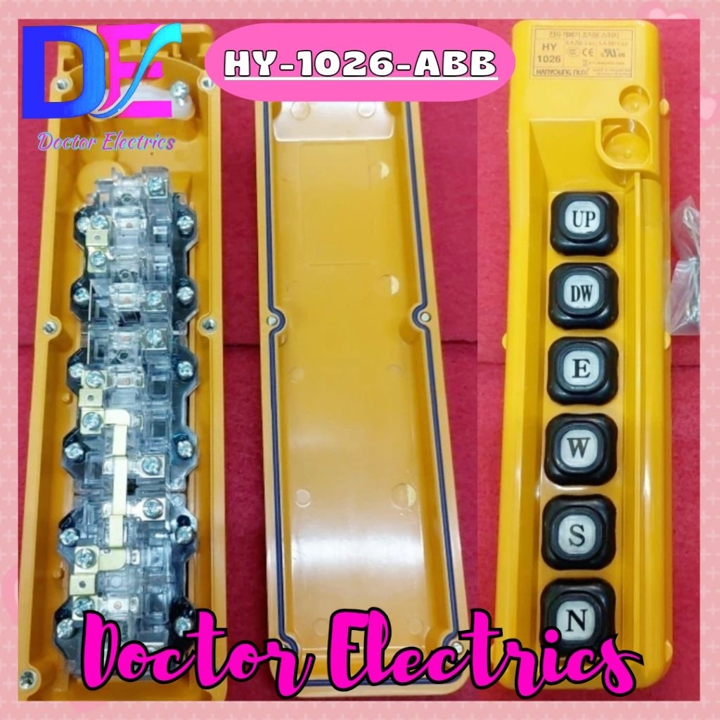 HANYOUNG NUX PENDANT HOIST SWITCH SINGLE SPEED HY-1026-ABB HY 1026-ABB HY-1026ABB HY 1026ABB HY1026A