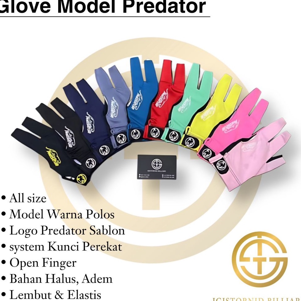 KODE J25K 5 Sarung Tangan Premium Model Predator  Perekat