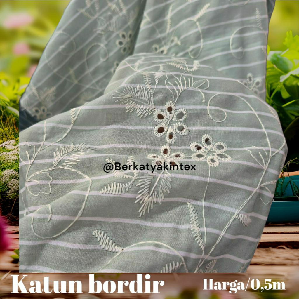 KAIN KATBOL MOTIF - KAIN KATUN BORDIR PREMIUM MOTIF SALUR