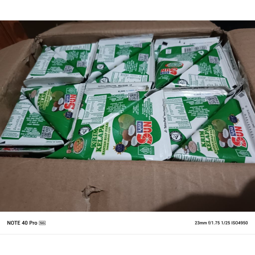 

santan instan sunkara 65ml 1dus isi 36pcs