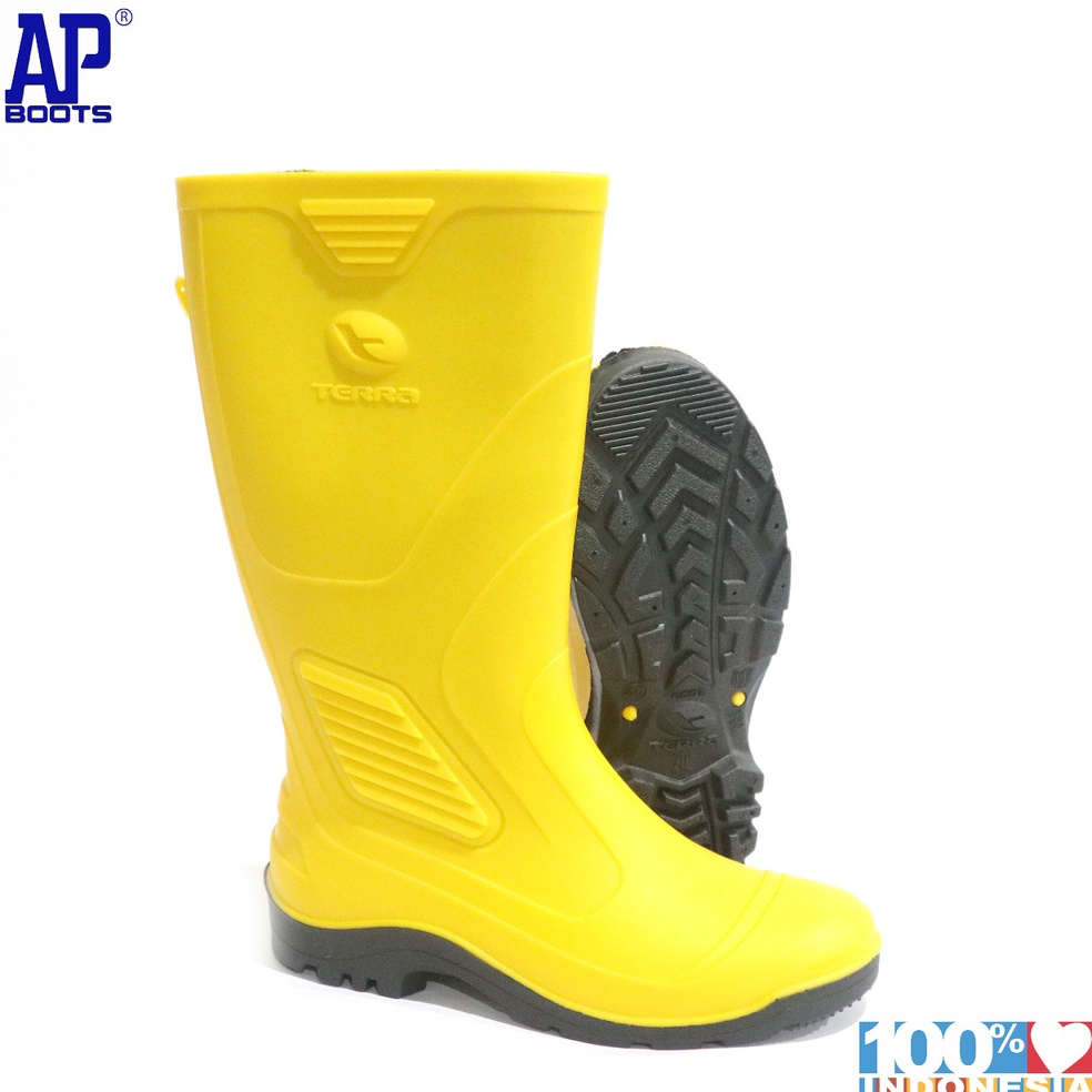 KODE V48Y AP TERRA ECO 3 YELLOW 3943  SEPATU BOOT SAFETY KARET  AP BOOTS