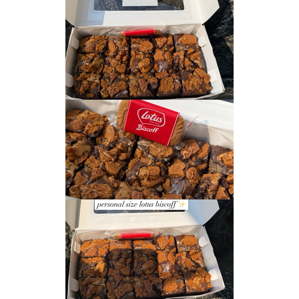

Fudgy Brownies lotus biscoff