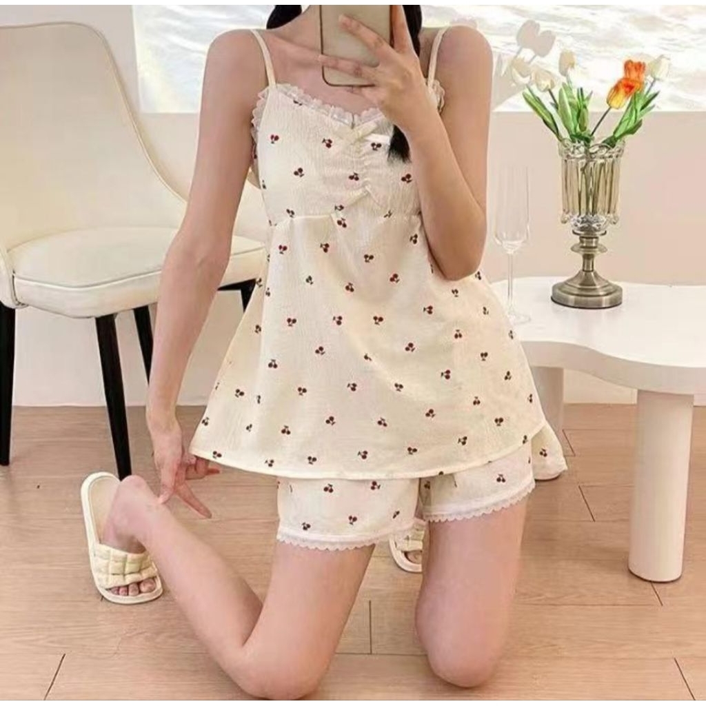 Grade Ori Baju Tidur Import/Piyama Import Wanita Setelan Hp