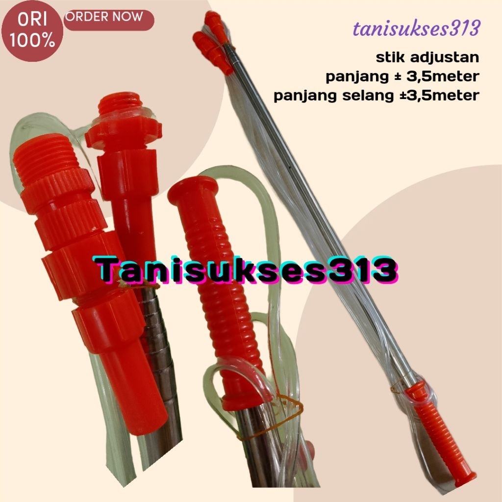 Stik adjustan stik panjang 3,5meter stik sprayer 3,5meter stik bisa diatur panjang pendeknya kurang 