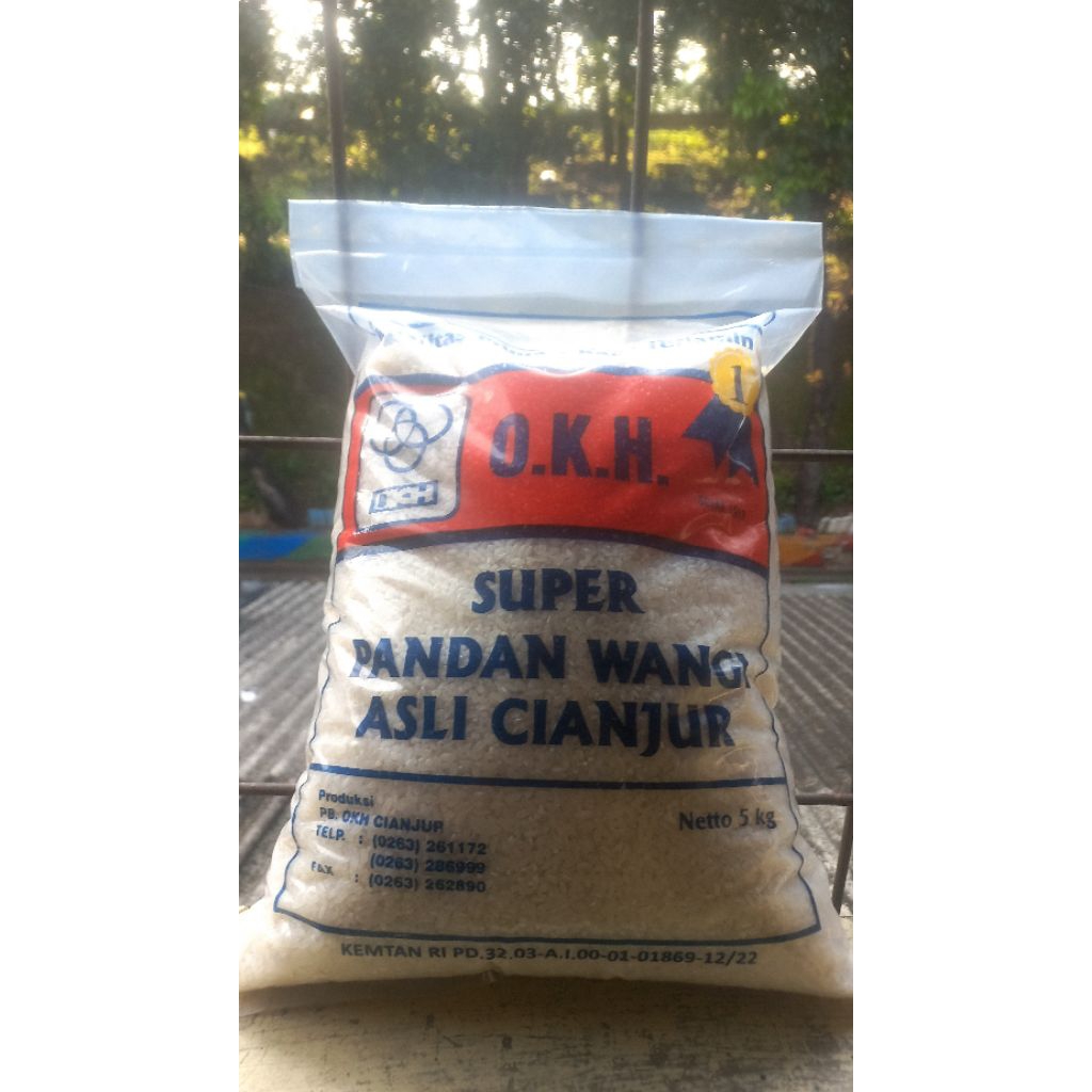 Beras super pandan wangi OKH asli cianjur