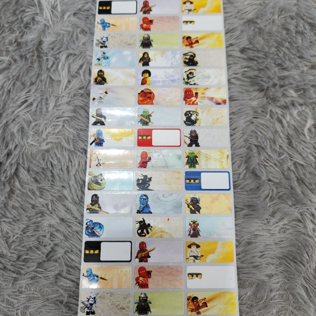 

STIKER NAMA WATERPROOF SIZE M/STIKER NAMA MOTIF/ NINJA GO STIKER NAMA KARAKTER/STIKER NAMA TERBARU