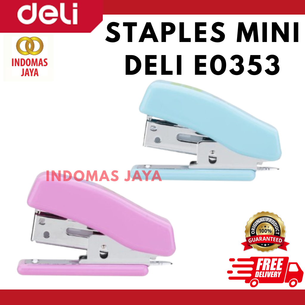 

Deli Stapler Staples mini warna cerah cocok untuk sekolah E0353