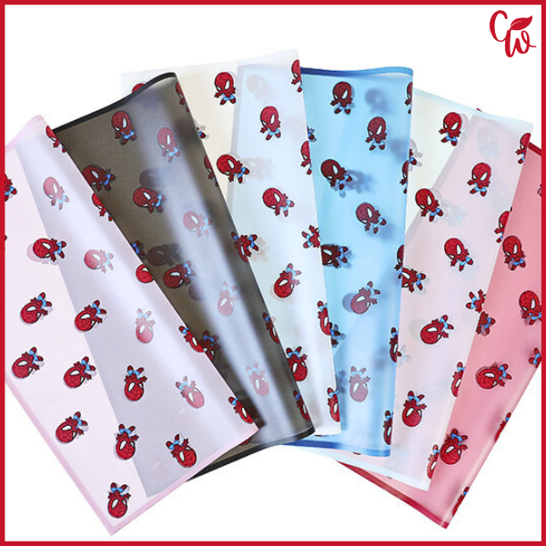 

20 Lembar Kertas Kado Motif Kartun Kertas Buket Bunga Wrapping Paper KB82