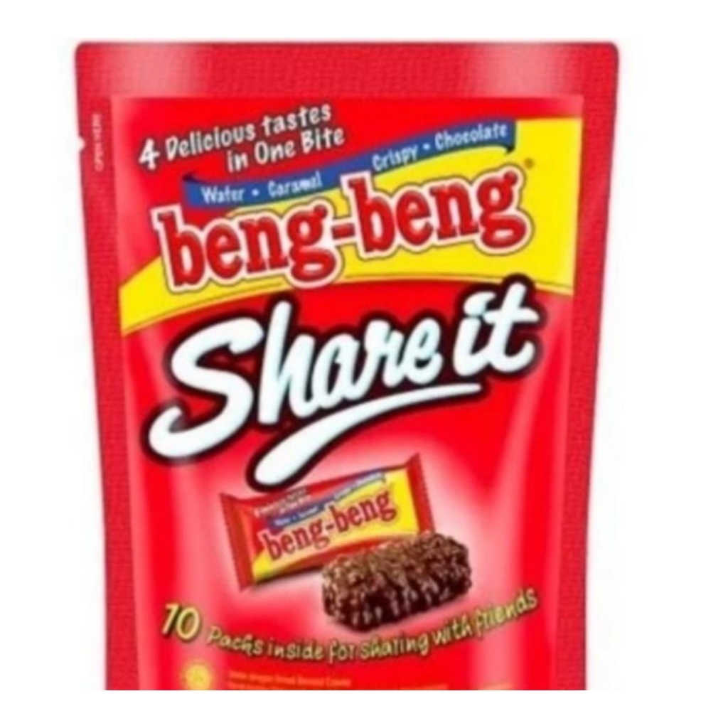 

Snack wafer Beng-beng share it isi10 pouch 80gram
