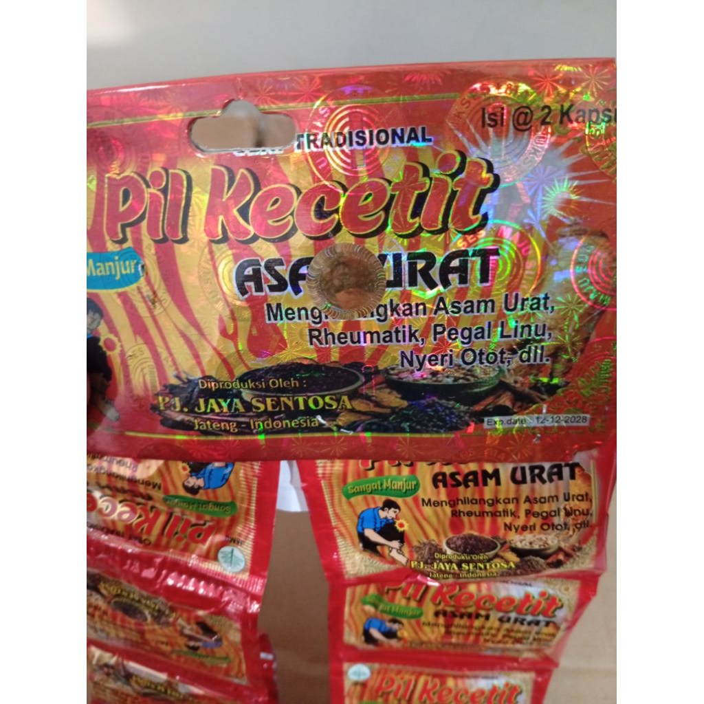 pil kecetit kapsul asam urat original maju sukses