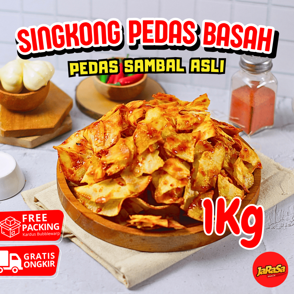 

KERIPIK SINGKONG PEDAS BASAH LENGKET 1KG