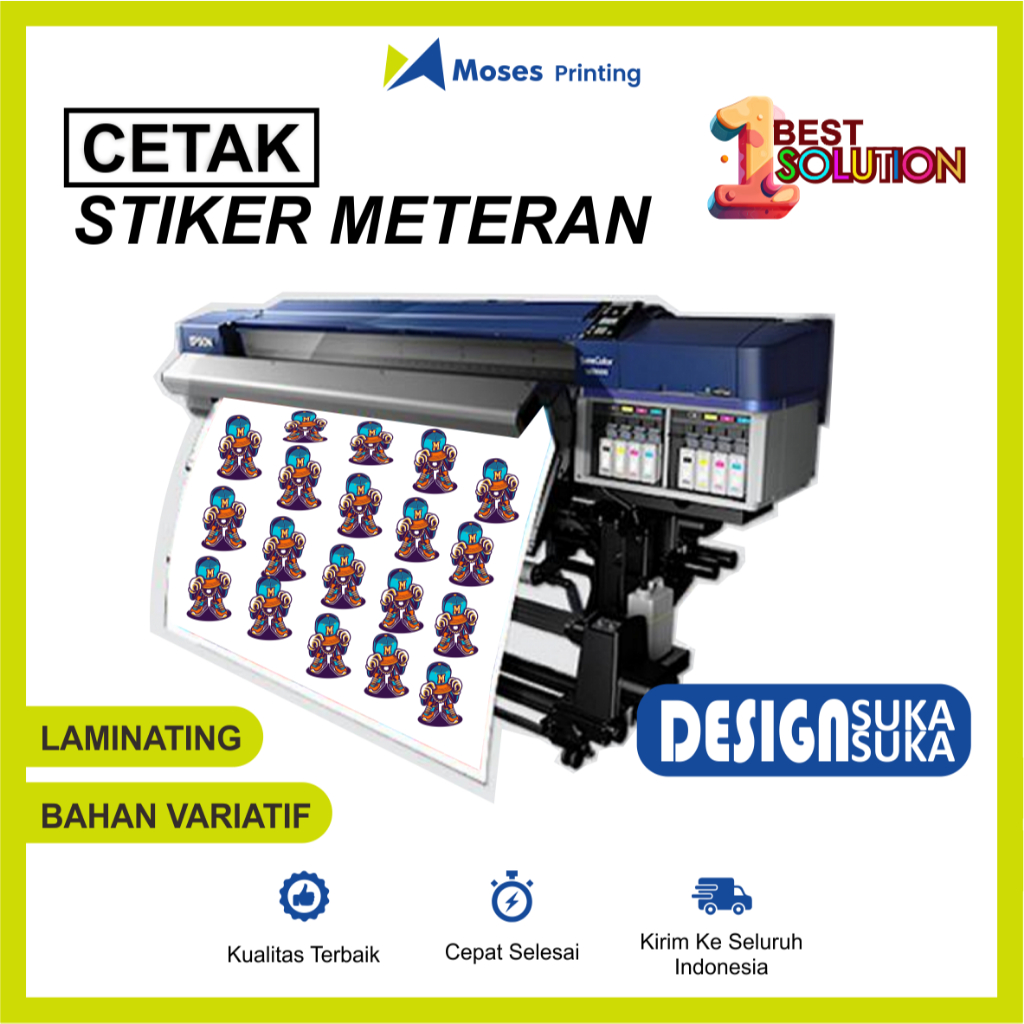 

CETAK STIKER METERAN / MURAH / FREE DESIGN