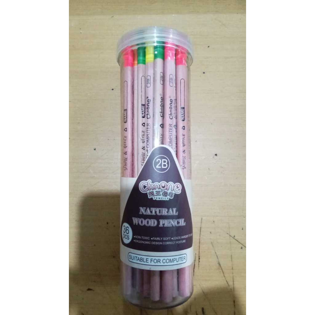 

PENCIL 2B NATURAL WOOD ISI 36 PCS PENSIL 2B DM-3604 T