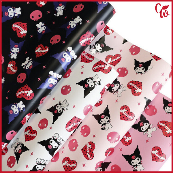 

20 Lembar Kertas Kado Motif Kartun Anak Corak Wrapping Cellophane Ecer KB87