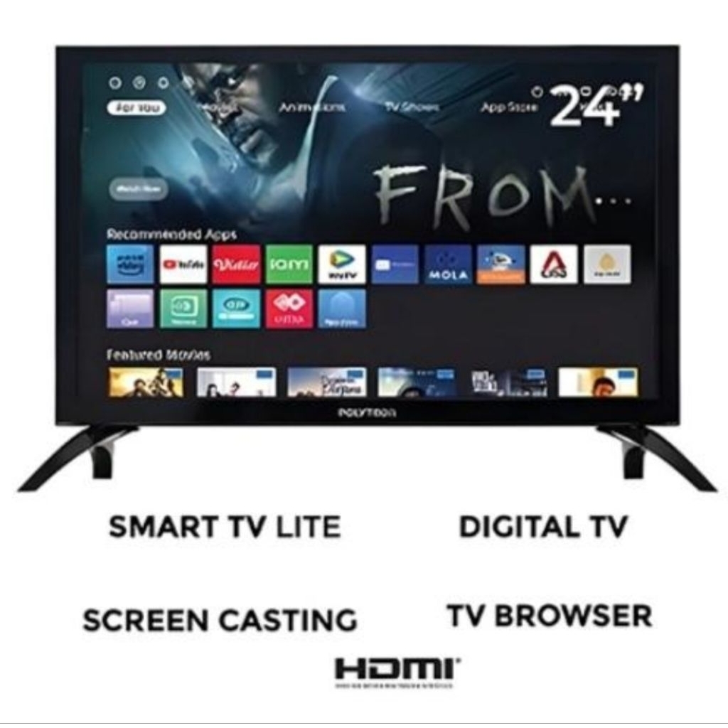 POLYTRON LED 24''PLD 24CV1869 Smart lite  TV Digital DVB-T2 HD  24 inch