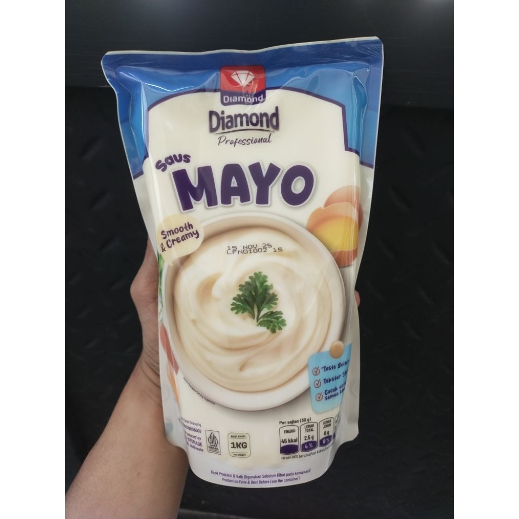

Diamond Saus Mayo 1 Kg – Mayonnaise Ekonomis untuk Usaha Kuliner / Horeka